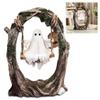 Cute Spooky Halloween Figurine Resin Small Ghost Figurine Multi-Purpose Lovely Ghost Decorations for Desktop Bookshelf Decor