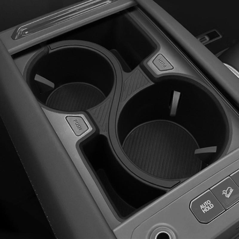 Обновления Амортизирующий Вставка Подстаканника для Автомобиля Не Скользит Органайзеры Лоток для Хранения на Консоль для Моделей Автомобилей EV9 2024 2025