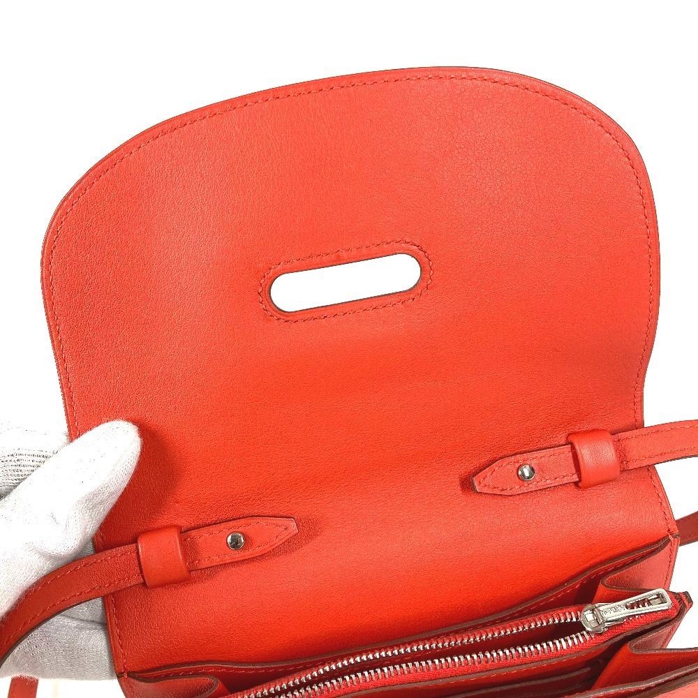 HERMES Shoulder wallet Wallet Mini Convoy Ire pouch Shoulder Bag Swift Red