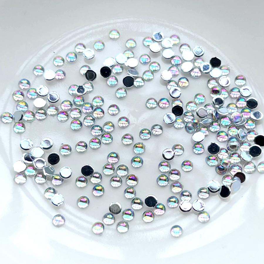 200 шт. красивые 3 мм смешанные полукруглые стразы для ногтей «сделай сам», декоративные аксессуары для изготовления ювелирных изделий