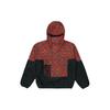 Color-Block Spliced Fleece-Lined Zipper Sport Pullover Hoodie Men Tops Fescue-Red CK3107-010
