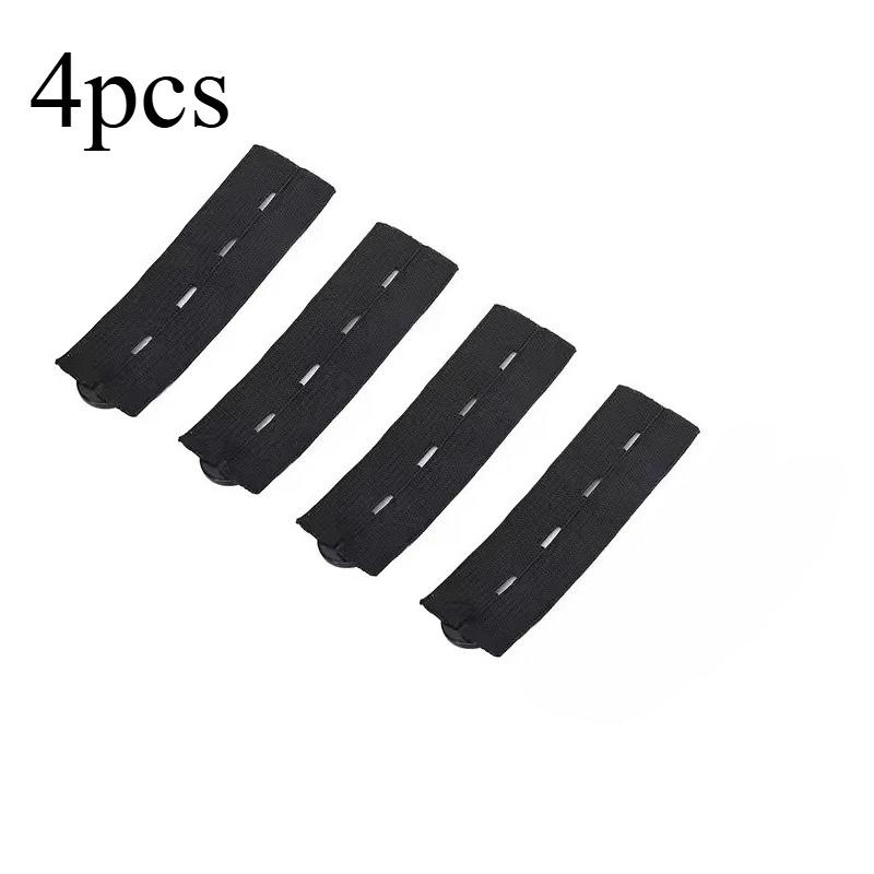 4pcs Pants Extended Belt | Unisex Belt, Suitable for Leggings, Jeans, Skirts | Maternity Button Hook Nylon Material, Mixed Colors