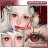 Eyeshare 1 Pair Red Cosplay Contact Lenses for Eyes Halloween Eye Makeup Lens Crazy Cosplay Party Accessories