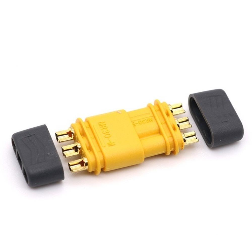 Разъем AMASS MR30 Желтый Черный Штекер Гнездо Новый Чехол MR30 для RC Самолета