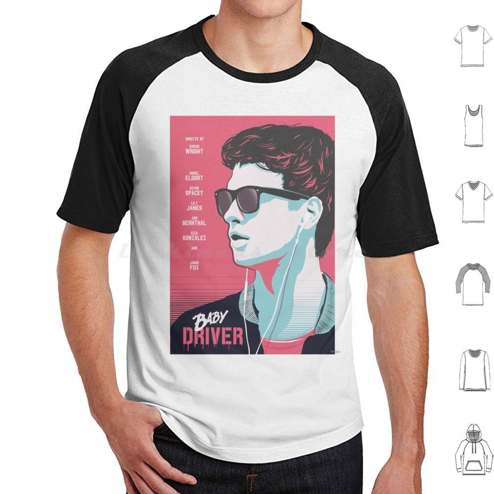 Футболка Baby Driver 6XL Хлопок Крутая Футболка Фильм Baby Driver Кино Киноман Крутое Искусство Гик