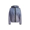Agravic Windweave Trail Logo Print Outdoor Sports Hooded Jacket Women Jackets Miracle-Blue-Grey HT9407