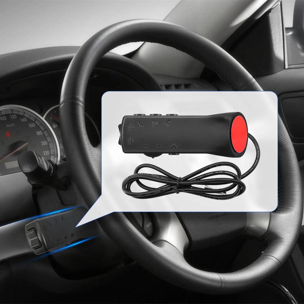 Пульт дистанционного управления, универсальные кнопки на рулевом колесе автомобиля, 8 клавиш, автомобильный Стайлинг, 12 В, беспроводное управление для музыкального телефона, DVD-навигация, многофункциональный