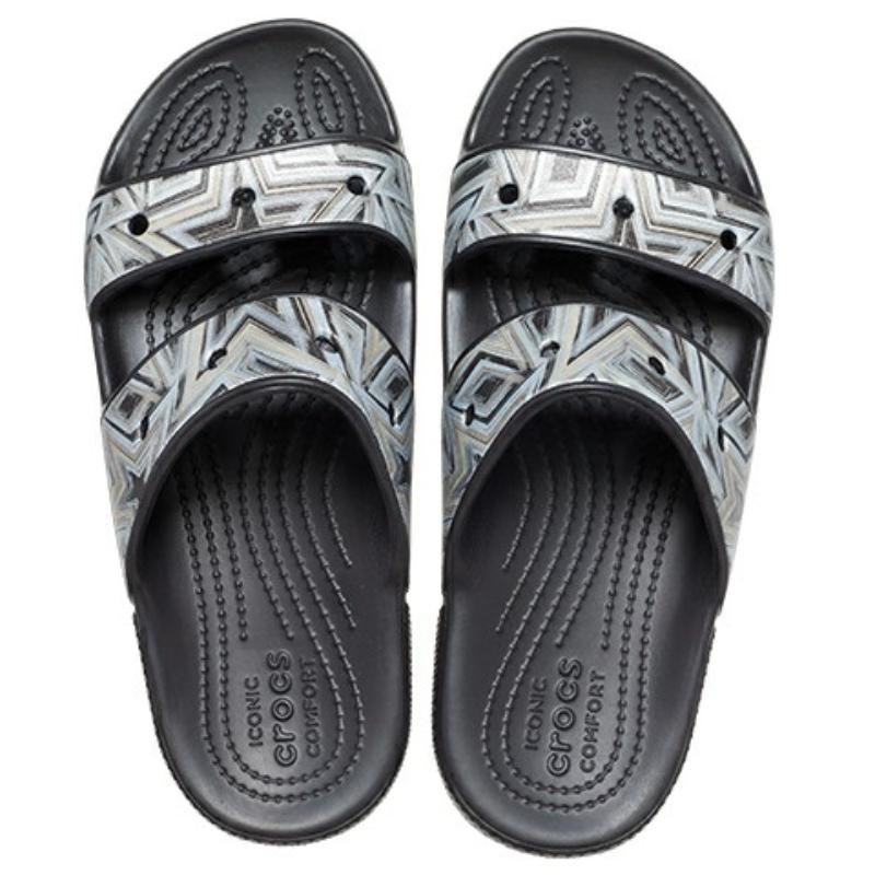 Crocs Слайды Тапочки Унисекс Диско Черный/Разноцветный