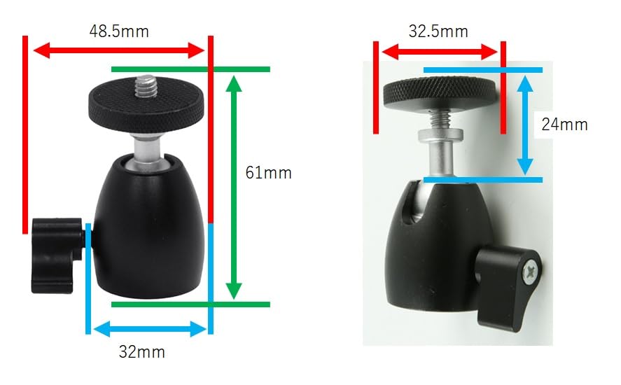 Бесплатная головка вращение на 360 градусов дюймовый винт шаровая головка адаптер Q39 1/4