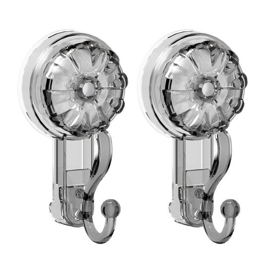 1/2/3/4Pcs Transparent Suction Cup Hooks Strong Load-bearing Easy To Install Removable Heavy