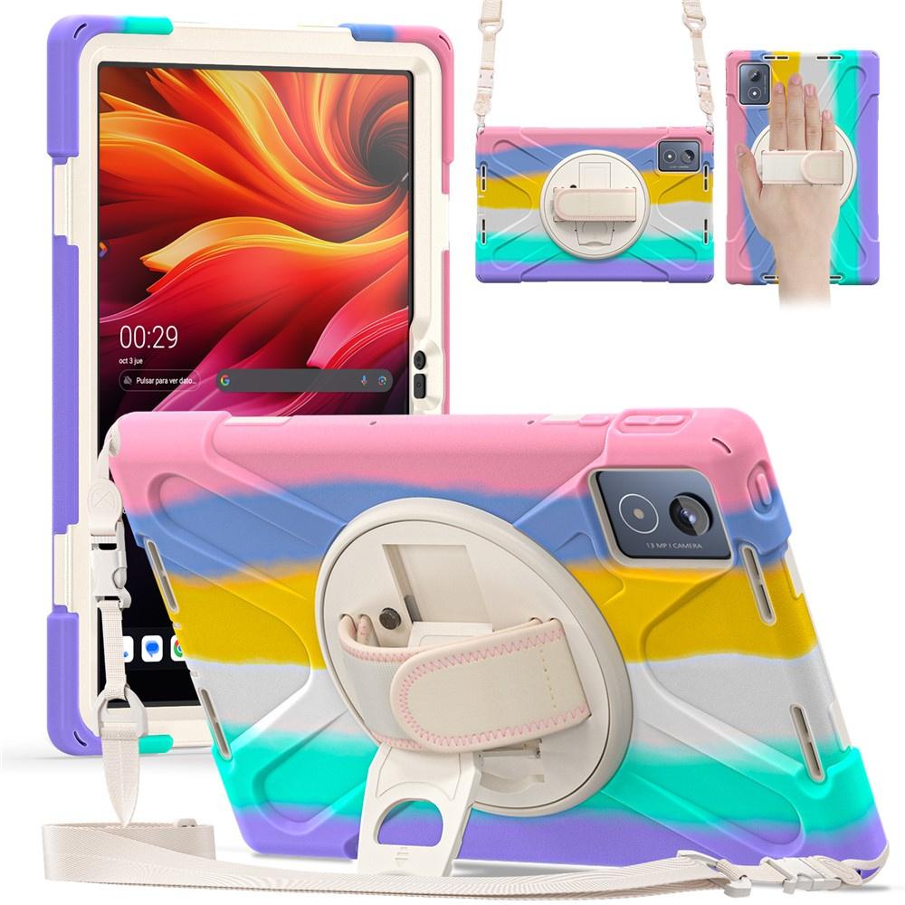 Lenovo Tab K11 Plus Rugged Case with Stand and Shoulder Strap - Multicolor