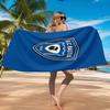 Пляжное полотенце с гербом футбольного клуба SC Bastia, Быстросохнущее, Легко ухаживать, Подходит как для занятий спортом, так и для пляжного отдыха, Спортивный аксессуар