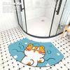 Коврики для ванной Absorbent Wave, Blue and Fresh Bathroom, Refreshing Curved, Накладки на дверцу душа, Modern Simplicity, Бытовая техника