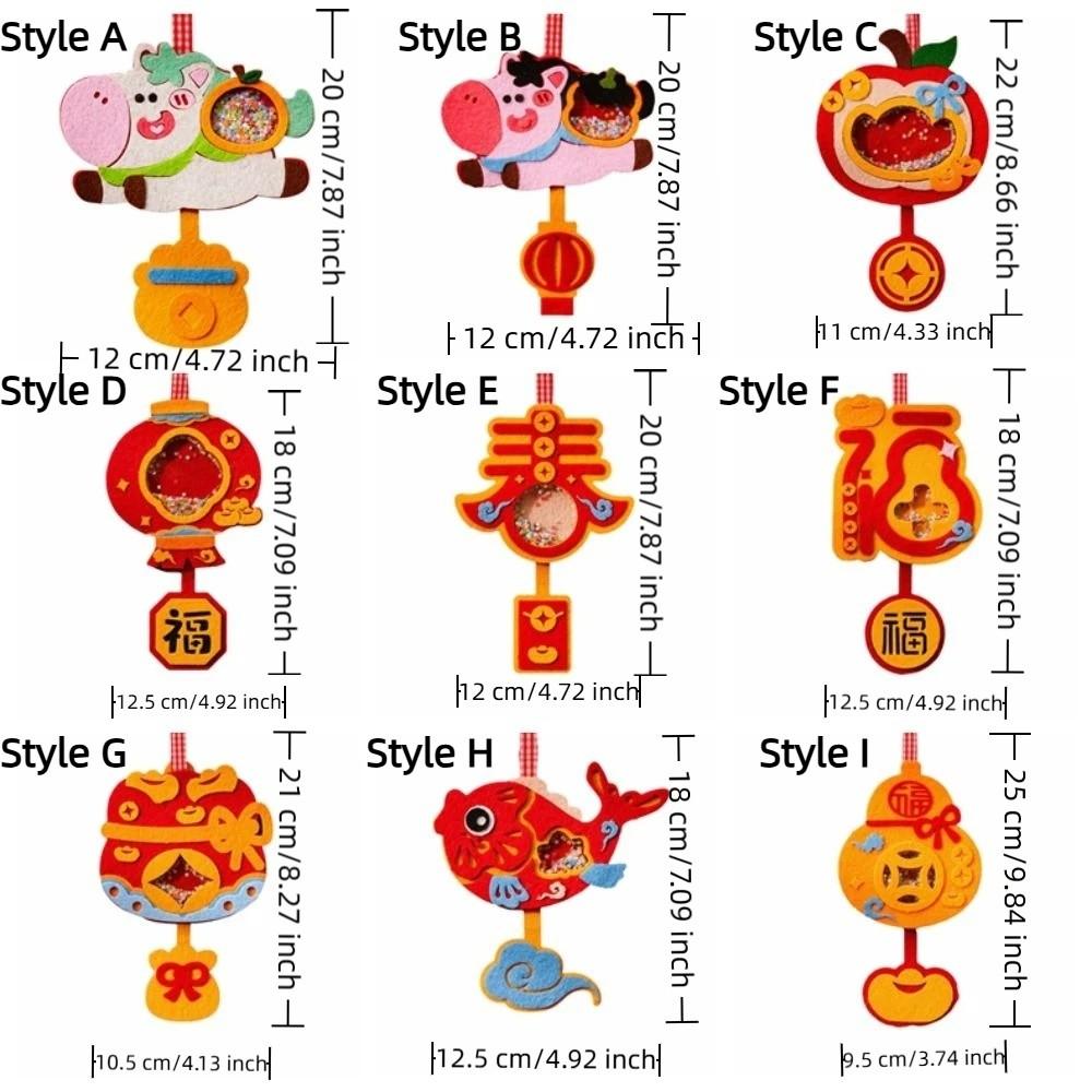 Cartoon Horse Year Decoration Exquisite DIY Spring Festival Pendants Traditional Blessing Lucky Character Pendant