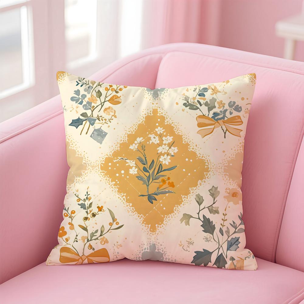 Colorful checkered pattern Cushion Cover Pillow Case Soft Skin Friendly Fabric Comfort Concealed Zipper