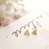 Simple Matte Simple Triangle Geometric Earrings for Women