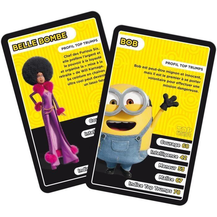 Jeu de cartes Top Trumps Les Minions 2 - Winning Moves - A partir de 6 ans - 30 cartes