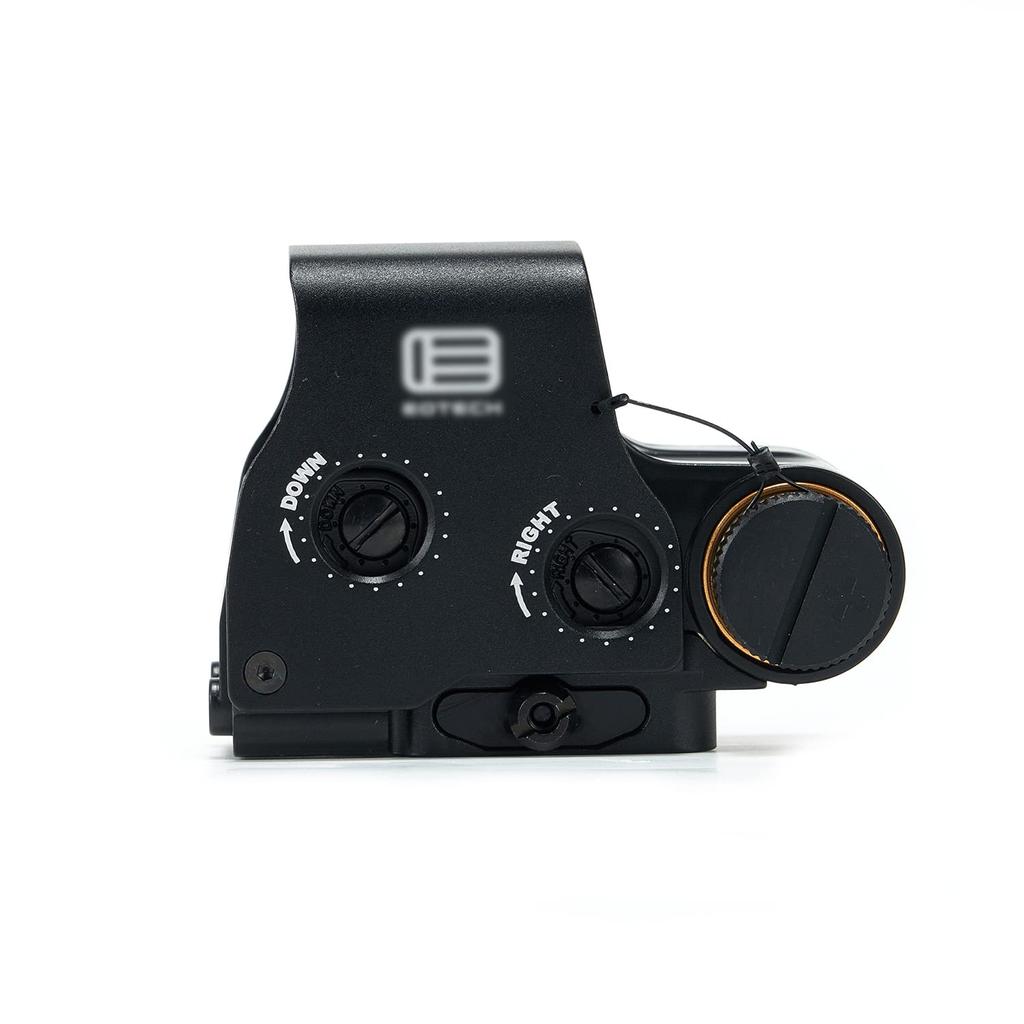 Bright Latest Improved Lens 558 EO EXPS3 Type Replica Dot Sight Holo Sight Latest Real Engraving QD Lever (Black)