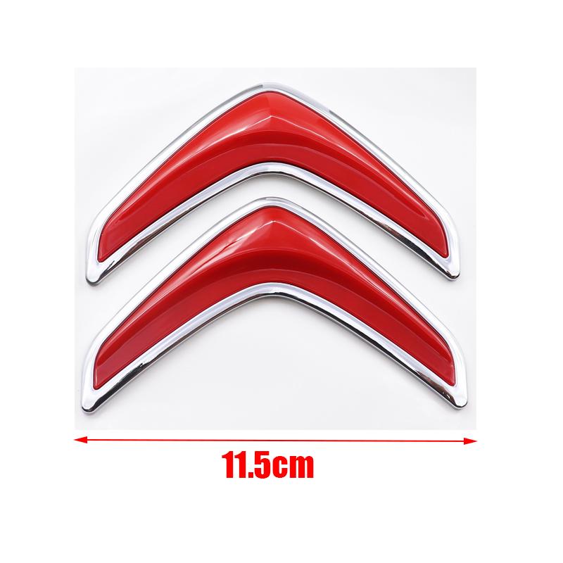 1pcs ABS new 8.1cm 11.5cm Citroen Car Rear Bumper tail door trunk car rear Emblem sticker styling Accessories