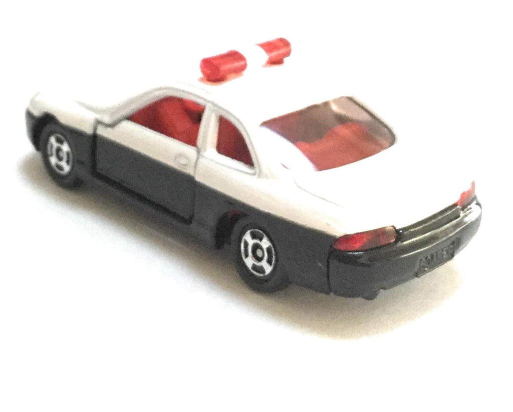 Tomica 90 Toyota Soarer Patrol Car Red TOMY Logo 1/63