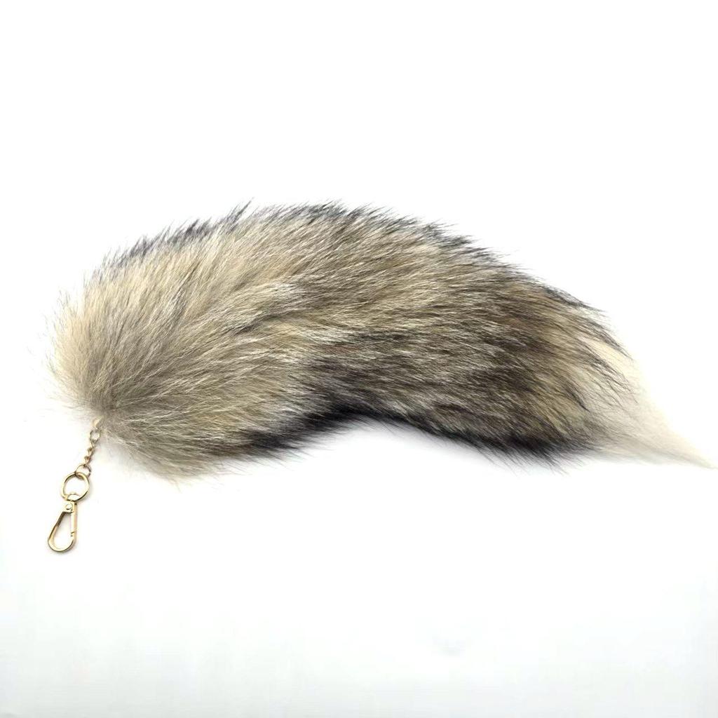 Брелок-подвеска в виде лисьего хвоста и аксессуар-шарм для сумочки