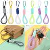 Accessories Fluorescent Color Keycord Hanging Lanyard Braided Strips Phone Strap Mesh Landyard