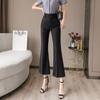 Harajuku OL Office Summer High Waist Summer Women's Wide Leg Capris Flare Pants for Women Baggy Suit Pants Woman Trousers