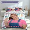 3pcs Custom Name Ms. Rachel Set,Includes 1 Duvet Cover and 2 Pillowcases,All-season Bedroom Decor