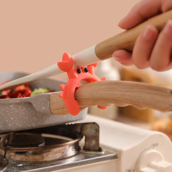 1/2 шт. Креативная подставка для лопатки в форме краба, держатель для столовых приборов, пищевой, не содержащий BPA, не нагревается