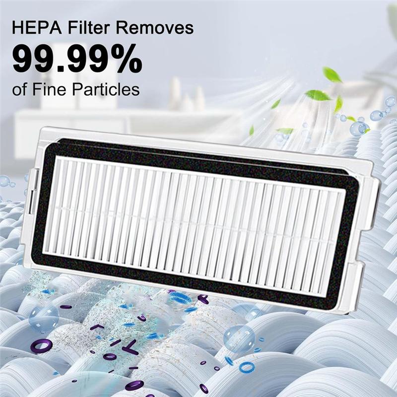 A78E-Replacement Hepa Filters For JONR P20 PRO/T5 Pro Robot Vacuum Cleaners-Washable Filter Accessories 6PCS