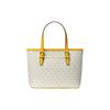 Michael Kors Mk Jet Set Monogram Винтажная Сумка-тоут Сумка для покупок Через плечо Сумка на плечо из покрытого холста Мини Женская сумка-тоут 35T9GTVTOB-JSMN-YLW-MLT