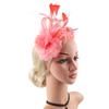 Элегантное перьевое украшение для волос для женщин Эластичная повязка на голову с регулируемой заколкой для скачек, вечеринок, фотосессий