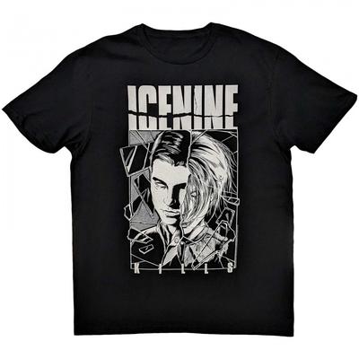Хлопковая футболка унисекс Ice Nine Kills для взрослых со сценой душа и разделенным лицом
