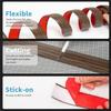 Self Adhesive Carpet To Tile Edging Trim Strip Cuttable Threshold Cover Doorway Divider Strip Wear-resistant Flat Button Strip