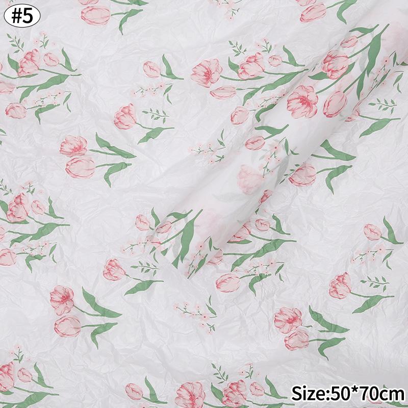 10Pcs Pink Bowknot Sydney Paper Hand-Kneaded Paper Cotton Paper Bouquet Flower Wrapping Paper Small Gift Packaging Paper