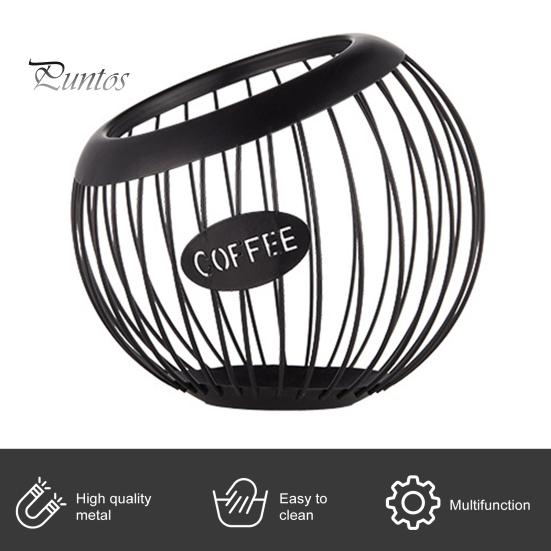 Держатель для чашки K для прилавка. Металлическая корзина для хранения капсул для кофе. Большой вместительный органайзер для чашек K для Keurig Nespresso Vertuo. Органайзер для кофейной станции. Чайный пакетик.