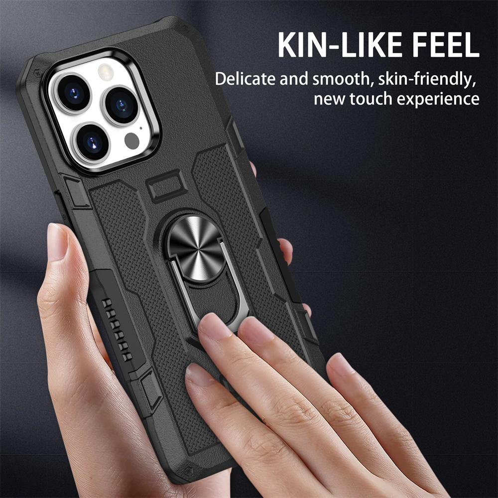 Case For iPhone 15 Pro Max 14 13 12 11 Magnetic Holder Ring Case For iPhone XR XSMax 8 7 Plus SE2020 Shockproof Armor Back Cover