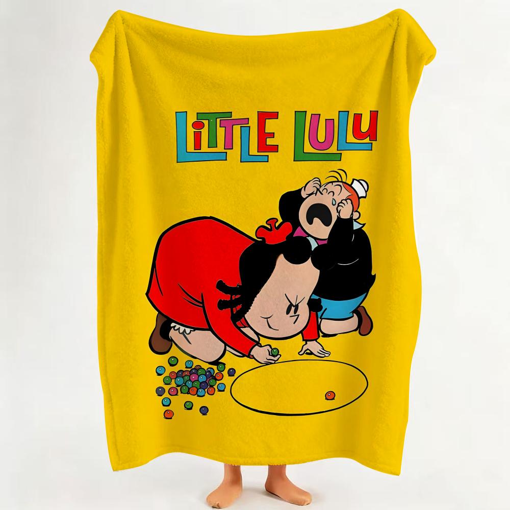 cartoon L LooLoo K Kids Throw Flannel Throw Blanket Suitable for Sofa Living Room Bedroom