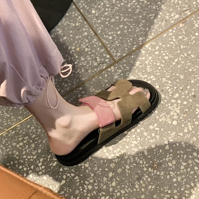 Наступая на камень виноградная мать 2025 новые тапочки широкие буквы мягкая подошва мягкая поверхность слово с толстой подошвой верхняя одежда h тапочки