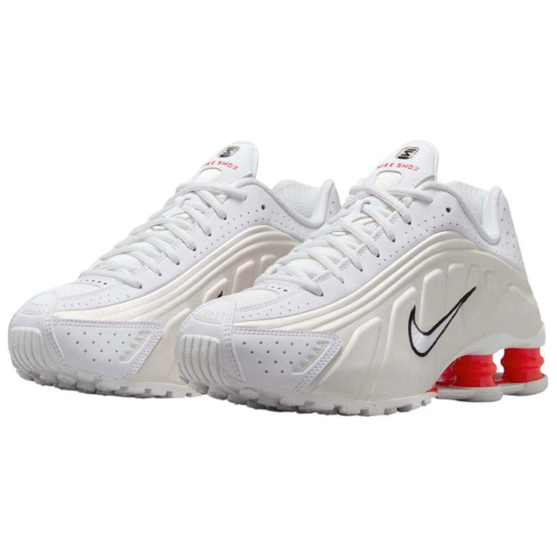 Nike Женские кроссовки Shox R4 White Phantom Picante Red AR3565-103