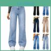 Waist Womens Womens Washed High Jeans Fashionable Versatile Straight Leg Pants