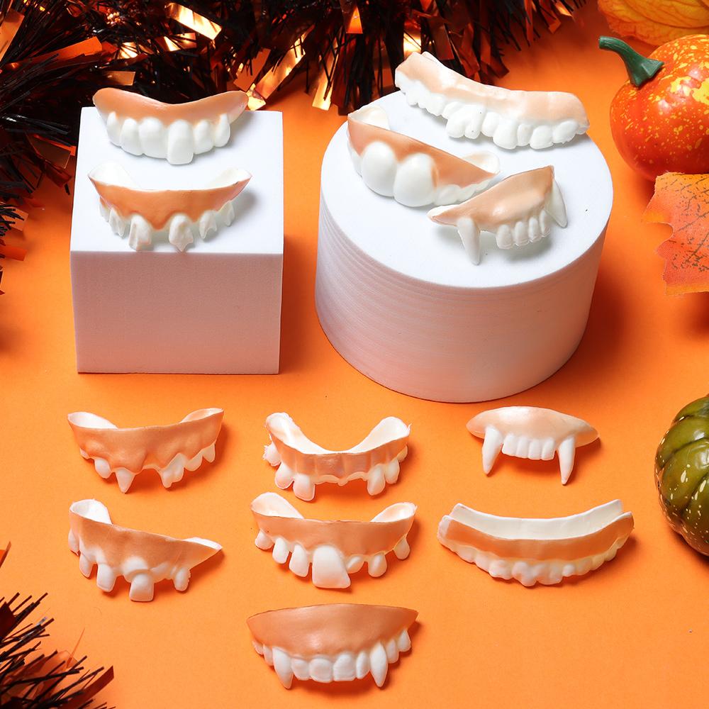 12 шт. Розыгрыш Креативное украшение на Хэллоуин Зуб Игрушка Гнилые зубы Ужасные игрушки Пакеты для вечеринки