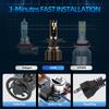For BMW R100 CS GS R100R RS RT R100S R100T Motorcycle H4 LED Headlight 3570 CSP 6500K Diode 12V Turbo Hi Lo Bulb Motor Headlamp