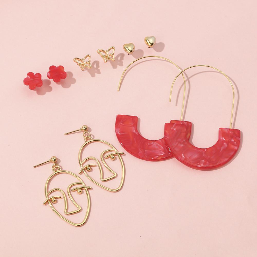 Cartoon Gorgeous Alloy Character Earrings For Women Ideal Gifts For Occasions Various