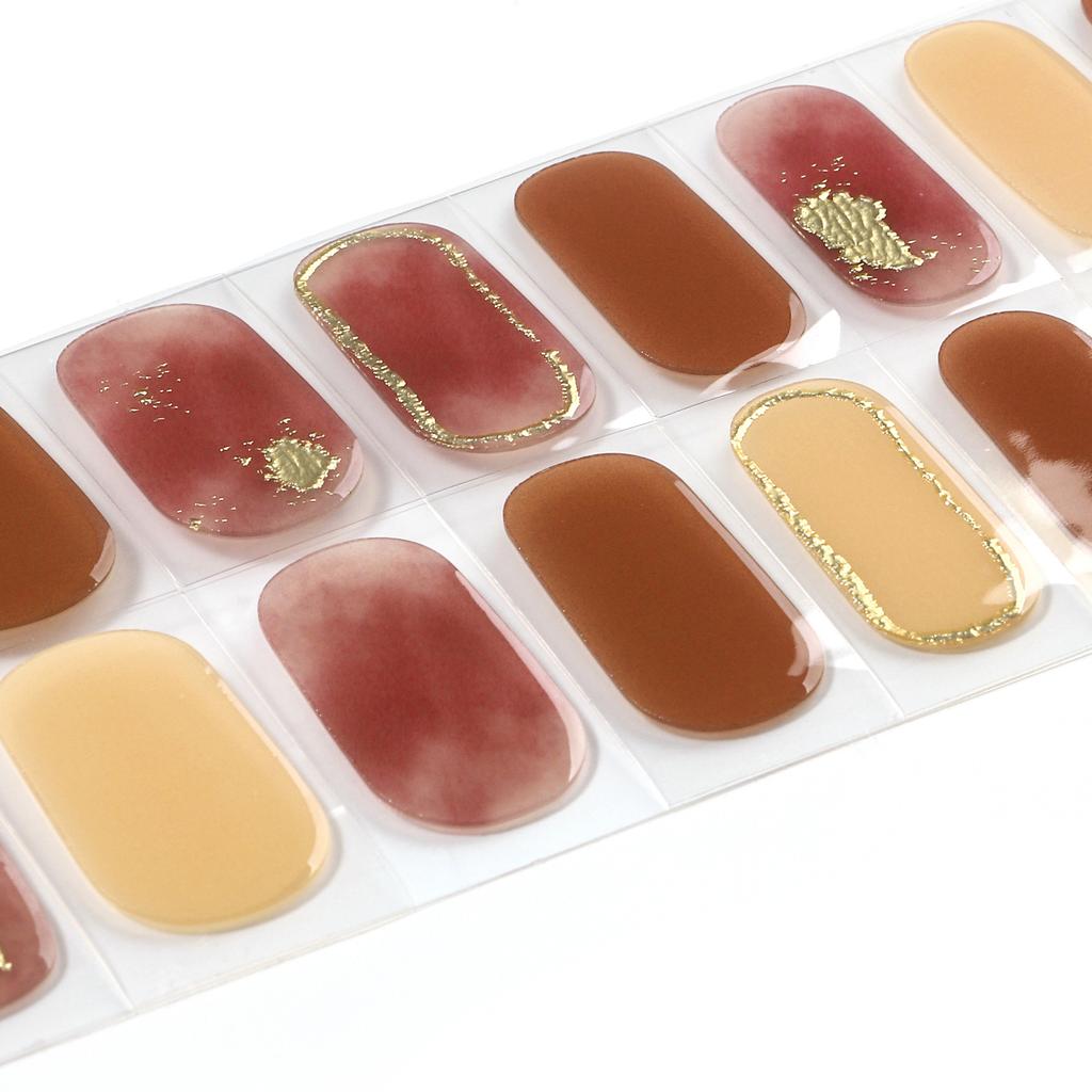 Gel Manicure Light Curing Stickers 20 Finger Manicure Full Stickers