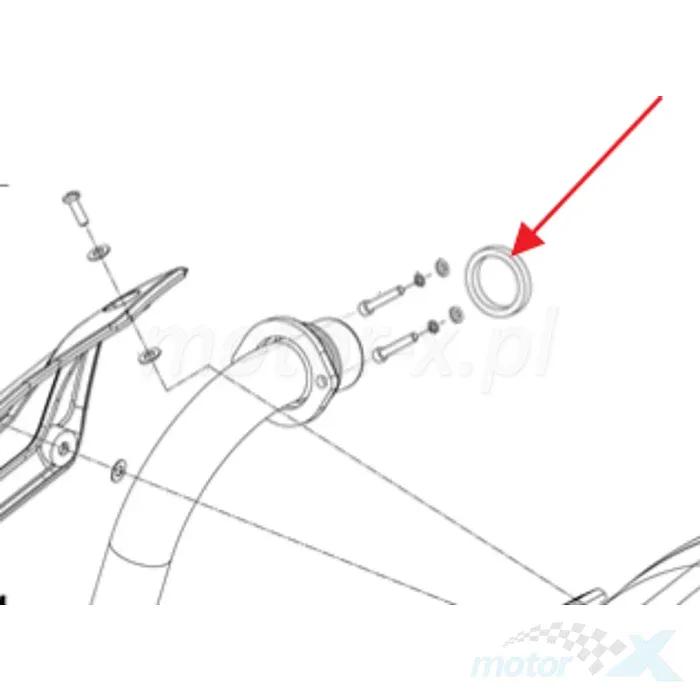 40*30*5 Прокладка выхлопной трубы мотоцикла Для Benelli Leoncino 250 ABS TRK251 2018- BN251 16-20 TNT25 TNT150