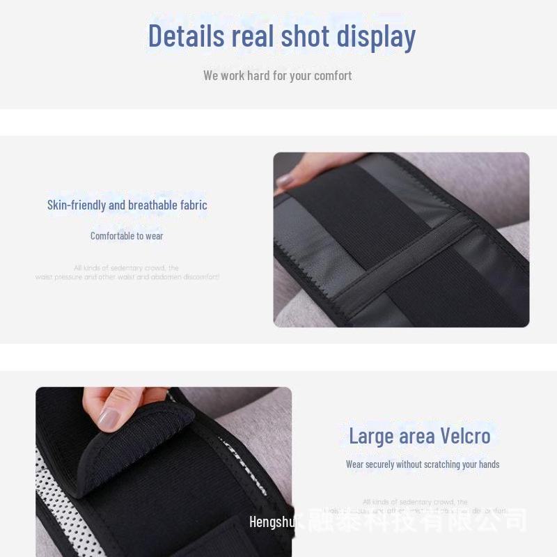 Унисекс двухсторонний самонагревающийся пояс для поддержки талии со стальной пластиной для облегчения боли в пояснице
