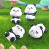 Cute and Adorable Little Panda Decorative Garden Landscape Resin Handicraft Small Ornaments
