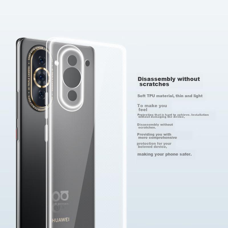 Snowkids Transparent Phone Case for Huawei Nova 10, TPU Shockproof Soft Protective Cover, Ultra-Thin Trendy Simple Design for Men And Wome