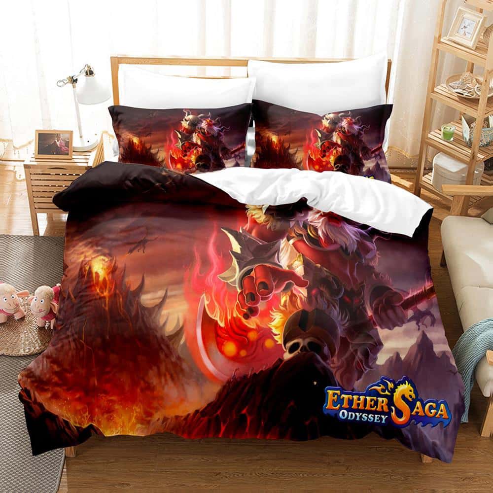 New Game Ether Saga Odyssey Bedding Set Single Twin Full Queen King Size Bed Set Adult Kid Bedroom Duvet Cover Sets Home Textile
